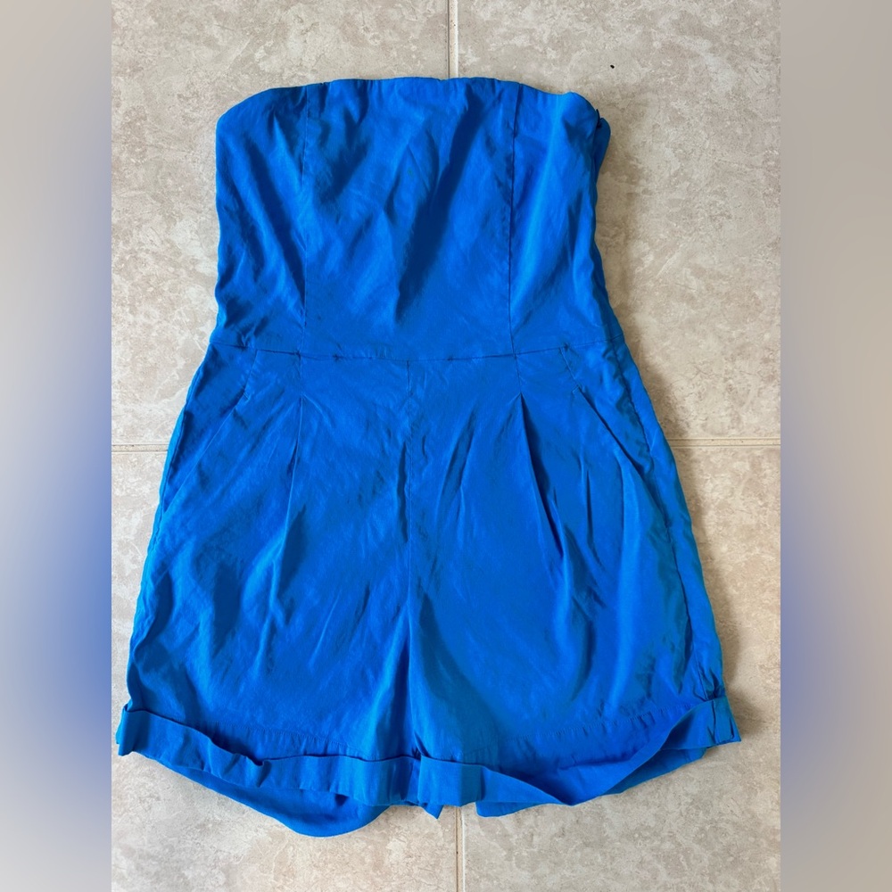 Women Theory strapless jumpsuit size 6